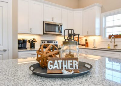 gather sign in kitchen